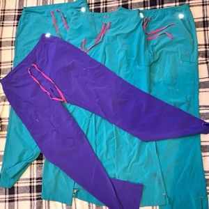 Lot or bundle of Smitten scrub pants